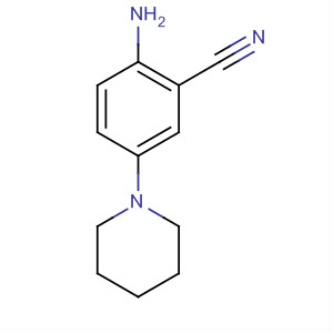 2-氨基-5-(哌啶-1-基)苯甲腈结构式_13514-93-7结构式