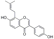 8-异戊烯基大豆苷元结构式_135384-00-8结构式