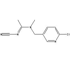 啶虫脒结构式_135410-20-7结构式