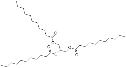 十一酸甘油三酯结构式_13552-80-2结构式