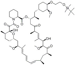 42-O-叔-丁基二甲基硅烷基氧基乙基-d4雷帕霉素结构式_1356839-88-7结构式