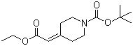叔丁基 4-(2-乙氧基-2-氧代亚乙基)哌啶-1-羧酸结构式_135716-08-4结构式