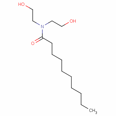 Decanamide, n,n-bis(2-hydroxyethyl)- Structure,136-26-5Structure