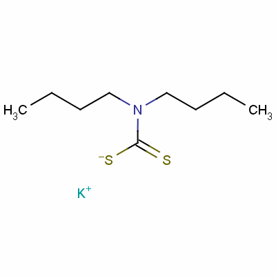 二丁基二硫代氨基甲酸钾结构式_136-29-8结构式