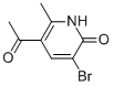 5-乙酰基-3-溴-6-甲基-2(1H)-吡啶酮结构式_136117-46-9结构式