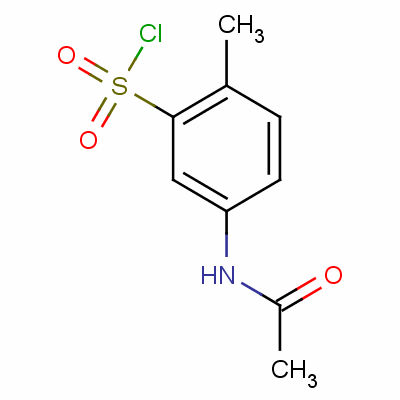 5-乙酰基氨基-2-甲基苯磺酰氯结构式_13632-07-0结构式