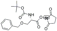 N-(叔丁氧基羰基)-O-苄基-L-丝氨酸-N-琥珀酰亚胺酯结构式_13650-73-2结构式