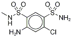 4-氨基-6-氯-N3-甲基-1,3-苯二磺酰胺结构式_13659-98-8结构式