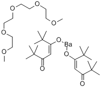 Bis(2,2,6,6-tetramethyl-3,5-heptanedionato)barium tetraglyme adduct Structure,136629-60-2Structure