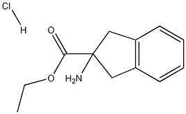 2-氨基-茚满-2-羧酸乙酯盐酸盐结构式_136834-79-2结构式