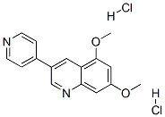 5,7-Dimethoxy-3-(4-pyridinyl)quinoline dihydrochloride Structure,137206-97-4Structure