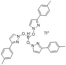 三氢(3-p-甲苯吡唑-1-基)硼酸铊盐结构式_138072-88-5结构式