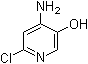 3-羟基-4氨基-6氯吡啶结构式_138084-65-8结构式