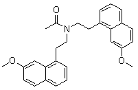 N,N-双[2-(7-甲氧基-1-萘)乙基]-乙酰胺结构式_1385018-58-5结构式