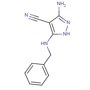 5-氨基-3-苄基氨基-1H-吡唑-4-甲腈结构式_138947-66-7结构式