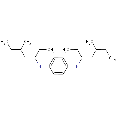 N,N-双(1-乙基-3-甲基戊基)-1,4-苯二胺结构式_139-60-6结构式