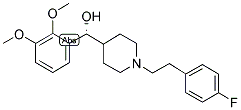 (R)-(+)-alpha-(2,3-二甲氧基苯基)-1-[2-(4-氟-苯基)乙基]-4-哌啶甲醇结构式_139290-65-6结构式