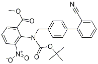 2-[[(2-氰基[1,1-联苯]-4-基)甲基][(1,1-二甲基乙氧基)羰基]氨基]-3-硝基苯甲酸甲酯结构式_139481-38-2结构式