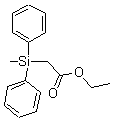 2-(甲基二苯基甲硅烷基)-乙酸乙酯结构式_13950-57-7结构式