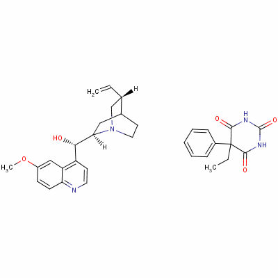 苯巴比妥奎尼丁结构式_1400-48-2结构式
