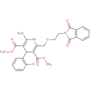 4-(2-氯苯基)-2-[[2-(1,3-二氢-1,3-二氧代-2H-异吲哚-2-基)乙氧基]甲基]-1,4-二氢-6-甲基-3,5-吡啶二羧酸二甲酯结构式_140171-50-2结构式