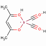 (乙酰丙酮)二羰基铱(i)结构式_14023-80-4结构式