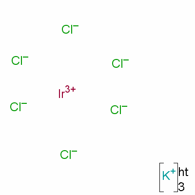 Potassium hexachloroiridate(iii) hydrate Structure,14024-41-0Structure