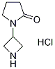 1-(氮杂啶-3-基)吡咯烷-2-酮盐酸盐结构式_1403766-91-5结构式