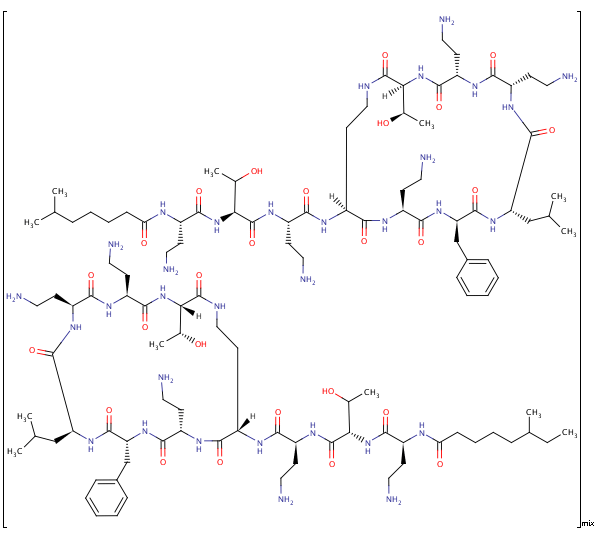 Polymyxin b Structure,1404-26-8Structure
