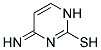 (9ci)-1,4-二氢-4-亚氨基-2-嘧啶硫醇结构式_140907-24-0结构式