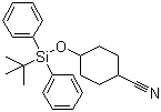 4-[[(1,1-二甲基乙基)二苯基甲硅烷基]氧基]-环己烷甲腈结构式_141336-97-2结构式