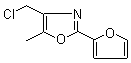 4-(氯甲基)-2-(2-呋喃)-5-甲基噁唑结构式_141399-54-4结构式