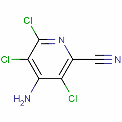4-氨基-3,5,6-三氯氰基吡啶结构式_14143-60-3结构式