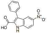 5-硝基-3-苯基-1H-吲哚-2-羧酸结构式_14182-37-7结构式