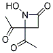 (9ci)-4,4-二乙酰基-1-羟基-2-氮杂啶酮结构式_141942-33-8结构式
