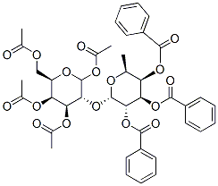 1,3,4,6-Tetra-o-acetyl-2-(2’,3’,4’-tri-o-benzoyl-alpha-l-fucopyranosyl)-galactopyranose Structure,141990-06-9Structure