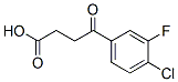 4-(4-Chloro-3-fluorophenyl)-4-oxobutyric acid Structure,142048-54-2Structure