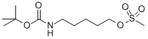 Methanesulfonic acid 5-boc-amino-pentyl ester Structure,142342-55-0Structure