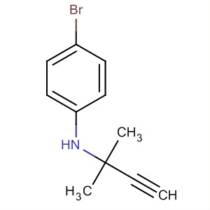 4-Bromo-n-(2-methylbut-3-yn-2-yl)benzenamine Structure,142559-77-1Structure