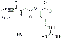 (S)-2-(2-benzoylamino-acetoxy)-5-guanidino-pentanoic acid hydrochloride salt Structure,14289-47-5Structure
