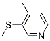 (9CI)-4-甲基-3-(甲基硫代)-吡啶结构式_142918-39-6结构式