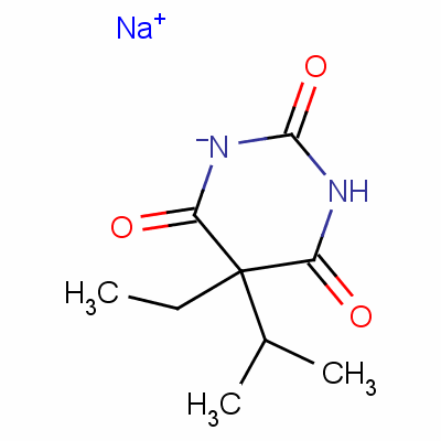 异丙巴比妥钠结构式_143-82-8结构式