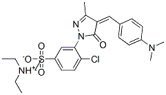 4-Chloro-3-[4-[4-(dimethylamino)benzylidene]-3-methyl-5-oxo-2-pyrazolin-1-yl]benzenesulfonic acid triethylammonium salt Structure,143193-48-0Structure