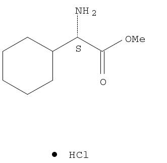 L-环己基甘氨酸甲酯盐酸盐结构式_14328-63-3结构式