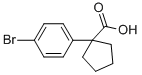 1-(4-Bromophenyl)cyclopentanecarboxylic acid Structure,143328-24-9Structure