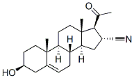 5-孕烯-3beta-醇-20-酮-16alpha-甲腈结构式_1434-54-4结构式