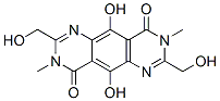 3,8-二氢-5,10-二羟基-2,7-双(羟基甲基)-3,8-二甲基嘧啶并[4,5-g]喹唑啉-4,9-二酮结构式_143430-38-0结构式