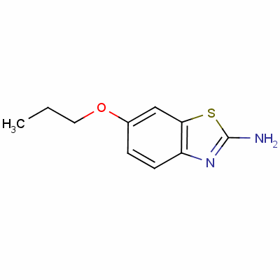 6-丙氧基-苯并噻唑-2-胺结构式_14372-64-6结构式