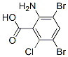 2-氨基-3,5-二溴-6-氯苯甲酸结构式_143769-25-9结构式