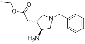 反式-(4-氨基-1-苄基吡咯烷-3-基)-乙酸乙酯结构式_144017-84-5结构式